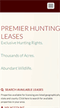 Mobile Screenshot of premierhuntingleases.com